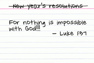 New Year's Resolutions