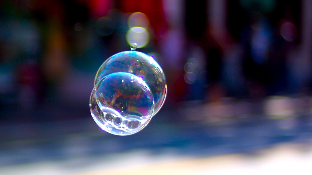 floating bubbles