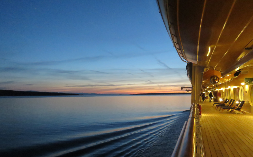 view from ship deck